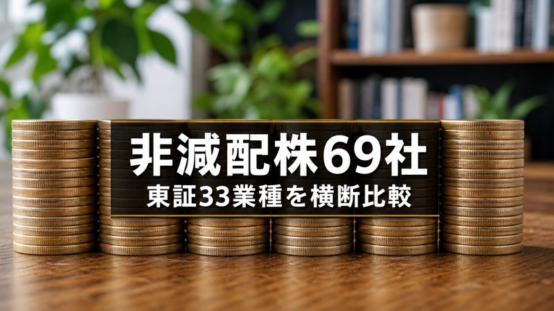 【2026年版】非減配株69社一覧｜直近10期・東証33業種から選定 