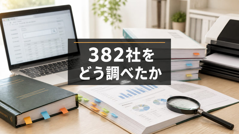 381社をどう調べたか 有価証券報告書の全文検索
